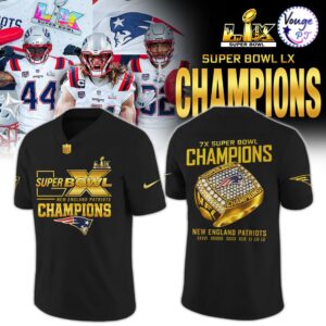 New England Patriots Super Bowl LX Champions Limited Footballl Jersey