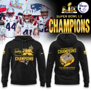 New England Patriots Super Bowl LX Champions Limited Hoodie