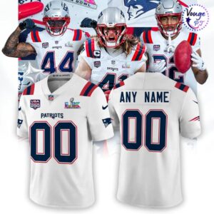 New England Patriots Super Bowl LX – 2026 NFL Football Jersey