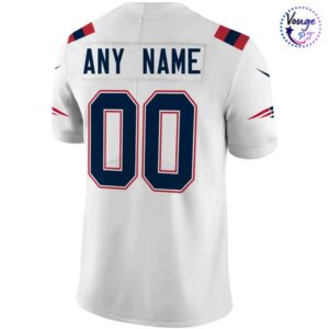 New England Patriots Super Bowl LX Patch Tundra Fashion Game Football Jersey 3