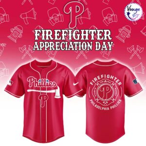 Philadelphia Phillies Firefighter Application Baseball Jersey