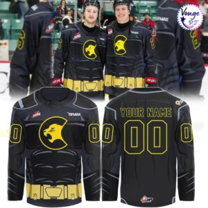 Prince George Cougars Batman 2026 Limited Hockey Jersey 1