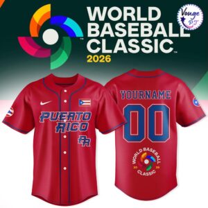 Puerto Rico Baseball 2026 World Baseball Classic Edition Jersey 3