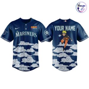 Seattle Mariners NARUTO NIGHT Limited Edition Baseball Jersey 2