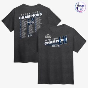 Seattle Seahawks Super Bowl LX Champions Best Teammates Roster T-Shirt