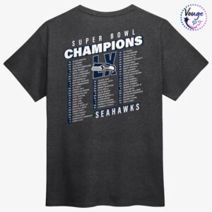 Seattle Seahawks Super Bowl LX Champions Best Teammates Roster T Shirt 3