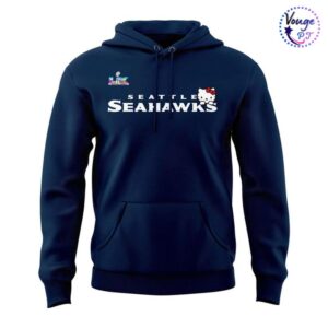 Seattle Seahawks x Hello Kitty Super 2026 Bowl Hoodie 2