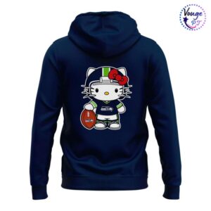 Seattle Seahawks x Hello Kitty Super 2026 Bowl Hoodie 3
