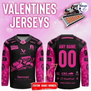 Sheffield Steelers Hockey 2026 Valentines Hockey Jersey 1