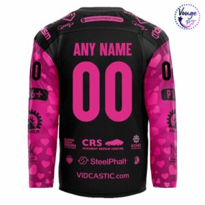 Sheffield Steelers Hockey 2026 Valentines Hockey Jersey 3