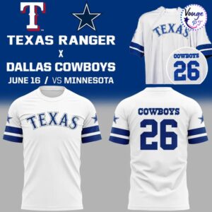 Texas Ranger x Dallas Cowboys Limited Edition T Shirt 1