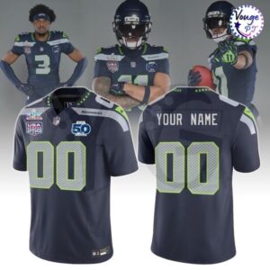 Seattle Seahawks Super Bowl LX – 2026 NFL Nike 50th Football Jersey