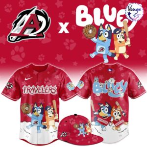 Arkansas Travelers x Bluey Night Limited Edition Baseball Jersey