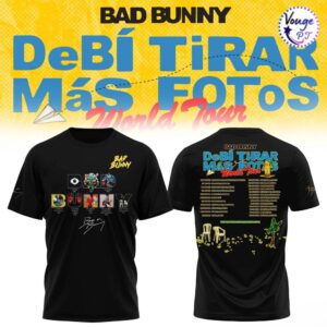 Bad Bunny – Debí Tirar Más Fotos World Tour New T-Shirt