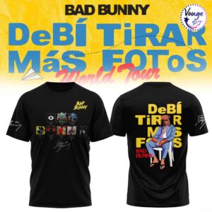 Bad Bunny Debi Tirar Mas Fotos World Tour T Shirt 2
