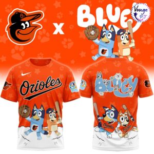Baltimore Orioles x Bluey Night Game Limited T Shirt 2