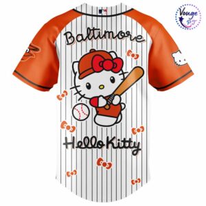 Baltimore Orioles x Hello Kitty 2026 Baseball Jersey 3