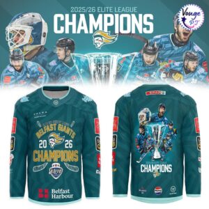 Belfast Giants 2026 Elite League Champions Hockey Jersey