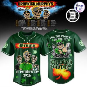 Boston Bruins x Dropkick Murphys St Patrick's Day 2026 Jersey 1