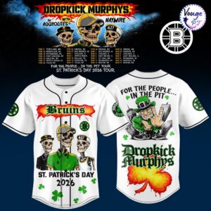 Boston Bruins x Dropkick Murphys St Patrick's Day 2026 Jersey 3
