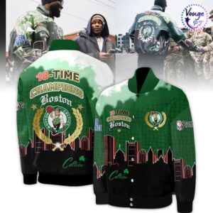 Boston Celtics 18-Time Finals Champions Bomber Jacket