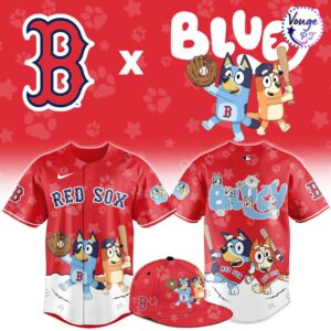 Boston Red Sox Bluey Night Game Baseball Jersey