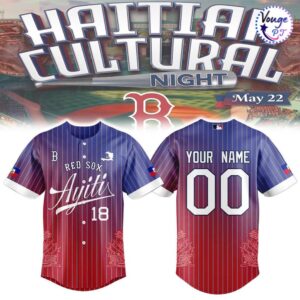 Boston Red Sox Haitian Cultural Night Custom Baseball Jersey