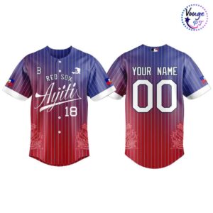 Boston Red Sox Haitian Cultural Night Custom Baseball Jersey 2