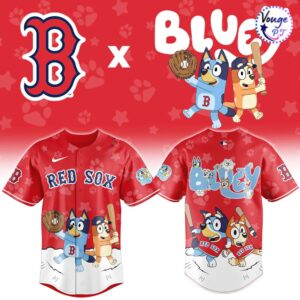 Boston Red Sox x Bluey Night Limited Edition Baseball Jersey 2