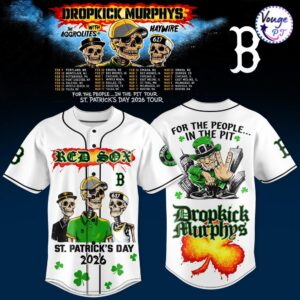 Boston Red Sox x Dropkick Murphys St Patricks Day 2026 Jersey 2