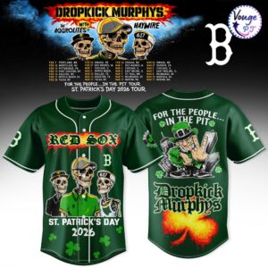 Boston Red Sox x Dropkick Murphys St Patricks Day 2026 Jersey 3