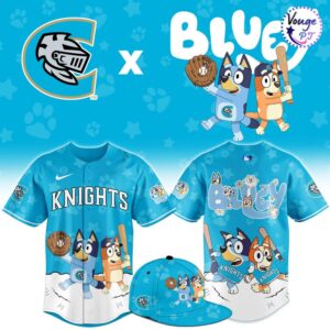 Charlotte Knights x Bluey Night Limited Edition Baseball Jersey