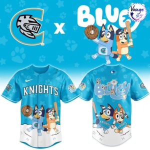 Charlotte Knights x Bluey Night Limited Edition Baseball Jersey 2