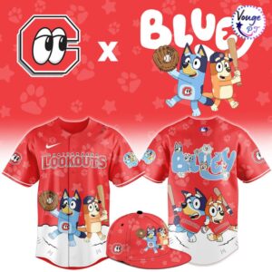 Chattanooga Lookouts x Bluey Night Limited Edition Baseball Jersey