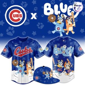 Chicago Cubs x Bluey Night Limited Edition Baseball Jersey