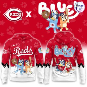 Cincinnati Reds Bluey Night Game Hoodie 2