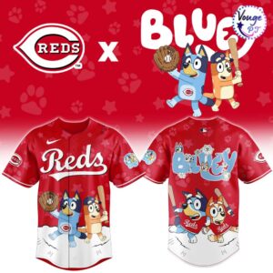 Cincinnati Reds x Bluey Night Limited Edition Baseball Jersey 2