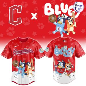 Cleveland Guardians x Bluey Night Limited Edition Baseball Jersey 2