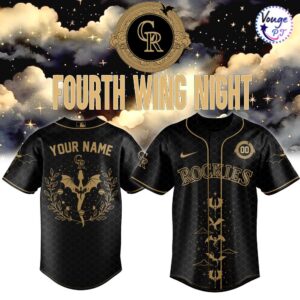 Colorado Rockies Fourth Wing Night Limited Custom Baseball Jersey