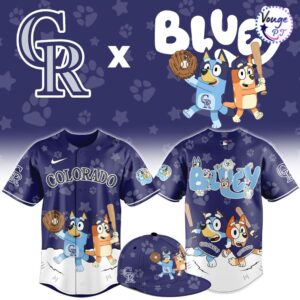 Colorado Rockies x Bluey Night Limited Edition Baseball Jersey
