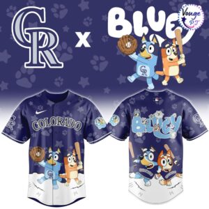Colorado Rockies x Bluey Night Limited Edition Baseball Jersey 2