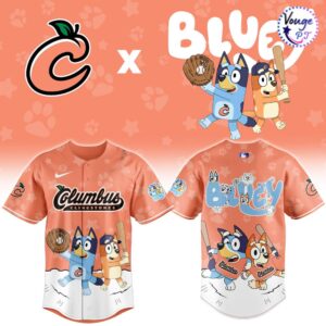 Columbus Clingstones x Bluey Night Limited Baseball Jersey 2