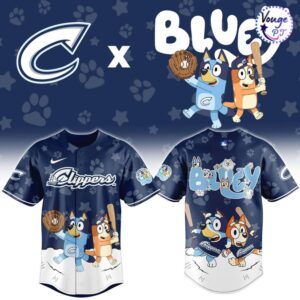 Columbus Clippers x Bluey Night Limited Edition Baseball Jersey 2