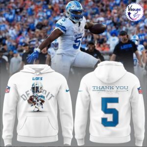 Detroit Lions Thank You David Montgomery Hoodie