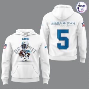 Detroit Lions Thank You David Montgomery Hoodie 2