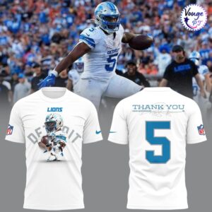 Detroit Lions Thank You David Montgomery T-Shirt