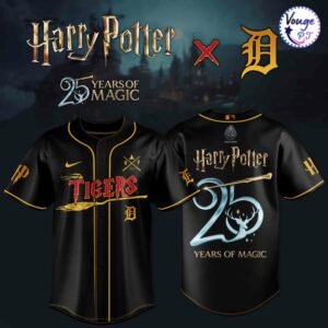 Detroit Tigers x Harry Potter – 25 Years of Magic New Baseball Jersey