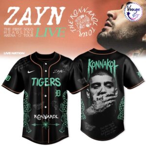 Detroit Tigers x Zayn Malik – The KONNAKOL Tour 2026 Baseball Jersey