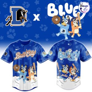 Durham Bulls x Bluey Night Limited Edition Baseball Jersey 2