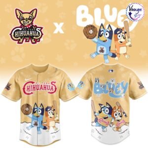 El Paso Chihuahuas x Bluey Night Limited Edition Baseball Jersey 2